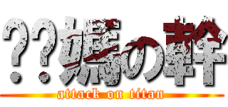 耖你媽の幹 (attack on titan)