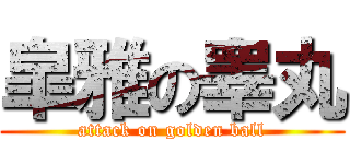 皐雅の睾丸 (attack on golden ball)