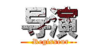 导演 (  Regisseur)
