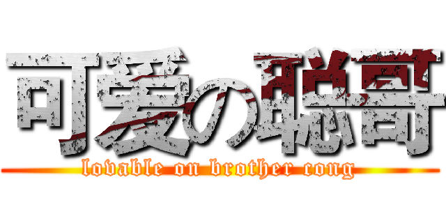 可爱の聪哥 (lovable on brother cong)