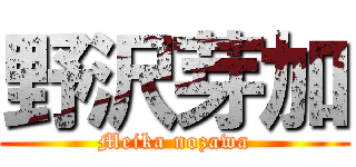 野沢芽加 (Meika nozawa)