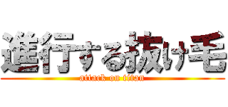 進行する抜け毛 (attack on titan)