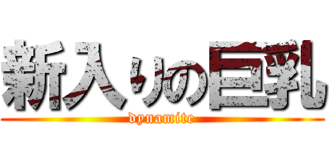 新入りの巨乳 (dynamite)