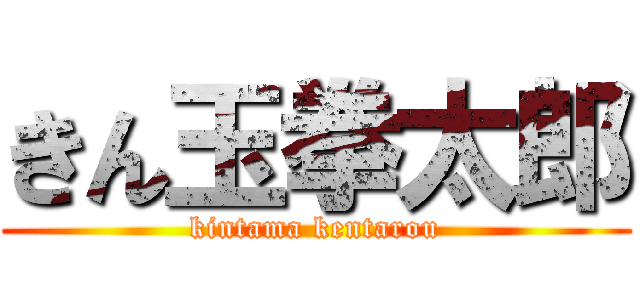 きん玉拳太郎 (kintama kentarou)
