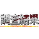 調查結果 (attack on titan)