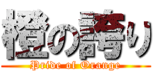 橙の誇り (Pride of Orange)