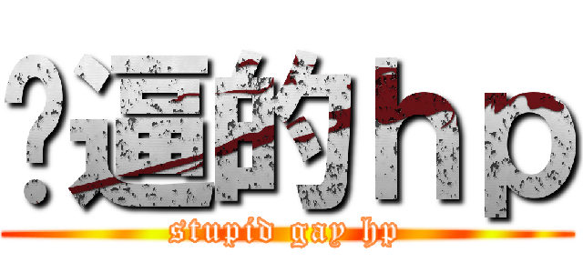 傻逼的ｈｐ (stupid gay hp)