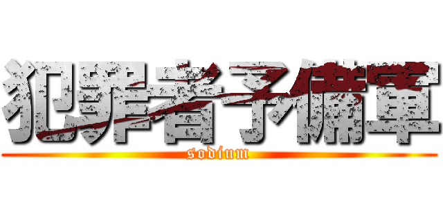 犯罪者予備軍 (sodium)