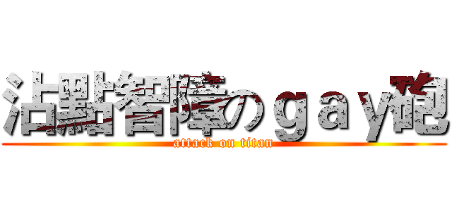 沾點智障のｇａｙ砲 (attack on titan)