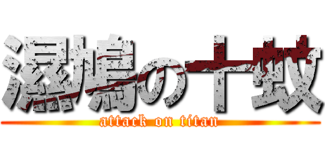 濕鳩の十蚊 (attack on titan)