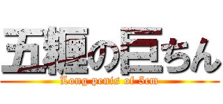 五糎の巨ちん (Long penis of 5cm)