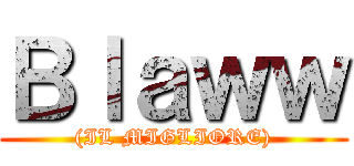 Ｂｌａｗｗ ((IL MIGLIORE))