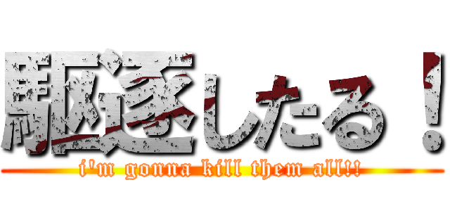 駆逐したる！ (i'm gonna kill them all!!)