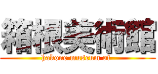 箱根美術館 (hakone museum of )