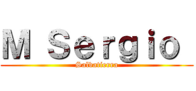 Ｍ Ｓｅｒｇｉｏ  (Salvatierra)