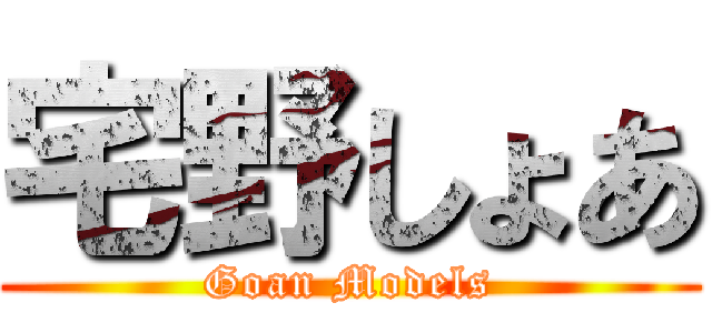 宅野しょあ (Goan Models)