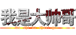 我是大帅哥 (wo  shi  da  shuai  ge  )