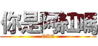 你是阿紅嗎 (QAQ)