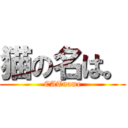 猫の名は。 (CATname)