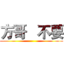 方哥   不要 ()