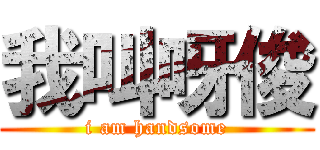 我叫呀俊 (i am handsome)