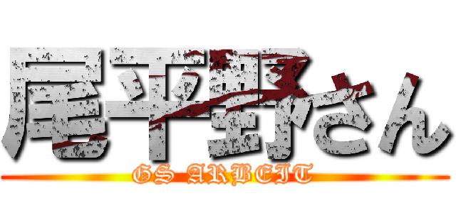 尾平野さん (GS ARBEIT)