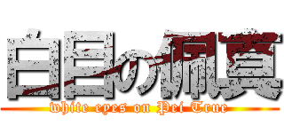 白目の佩真 (white eyes on Pei True)