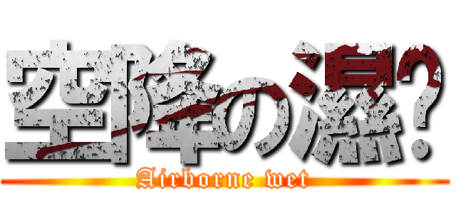 空降の濕爸 (Airborne wet)