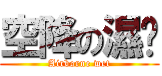 空降の濕爸 (Airborne wet)