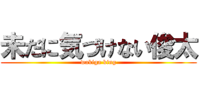 未だに気づけない俊太 (wakiga king)