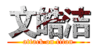 文皓洁 (attack on titan)