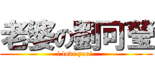 老婆の劉可瑩 (i love you! )