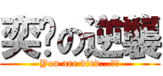 奕璇の逆襲 (You are died...！！)
