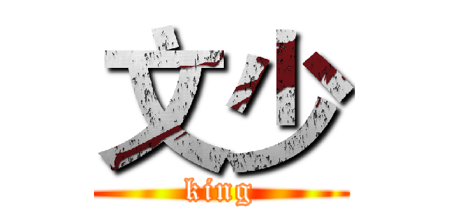 文少 (king)