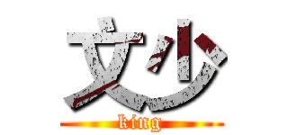 文少 (king)
