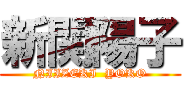 新関陽子 (NIIZEKI  YOKO)