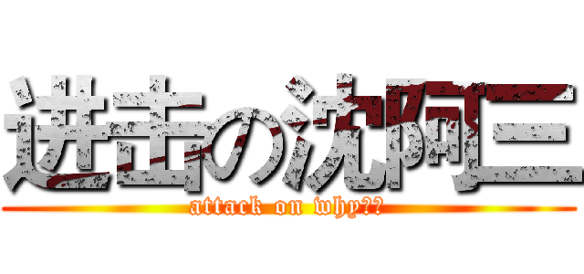 进击の沈阿三 (attack on why比、)