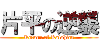 片平の逆襲 (Return of Katahira)