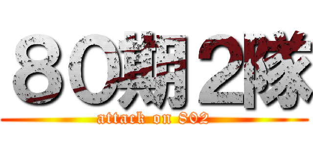 ８０期２隊 (attack on 802)