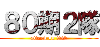 ８０期２隊 (attack on 802)