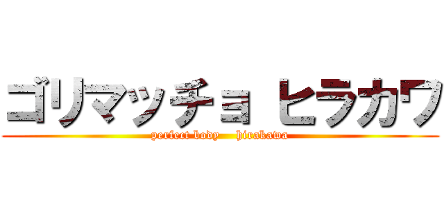 ゴリマッチョ ヒラカワ (perfect body    hirakawa)