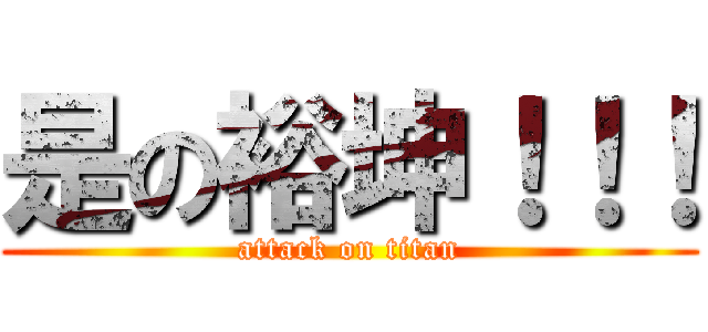 是の裕坤！！！ (attack on titan)