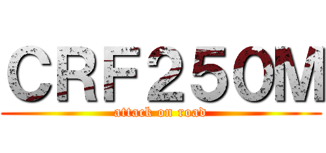 ＣＲＦ２５０Ｍ (attack on road)