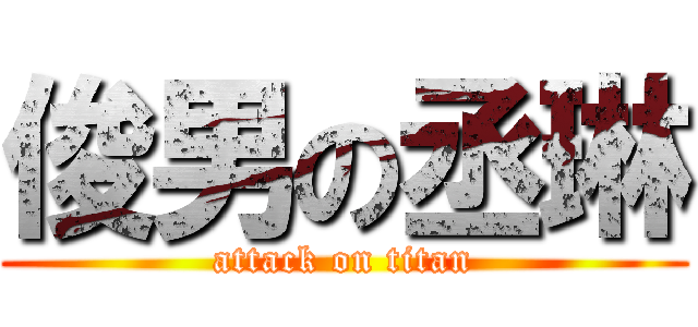 俊男の丞琳 (attack on titan)