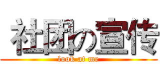  社团の宣传 (look at me)