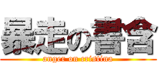 暴走の書含 (anger on cristina)