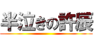 半泣きの許辰 ()