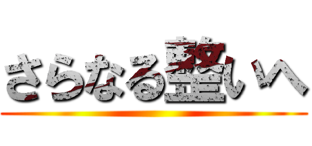 さらなる整いへ ()