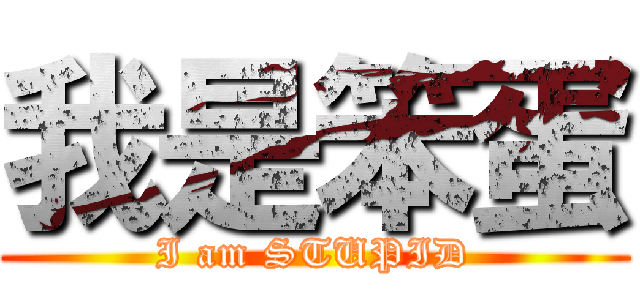 我是笨蛋 (I am STUPID)