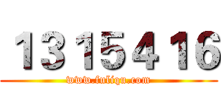 １３１５４１６ (www.fuliqu.com)